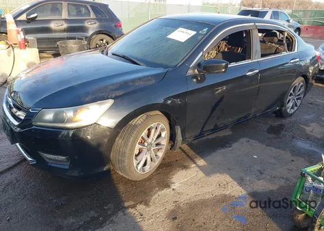 2014 Honda Accord Sport z USA, uszkodzony, nr VIN 1HGCR2F5XEA303050